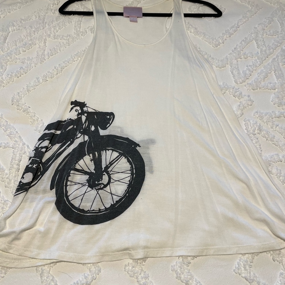 Romeo and Juliet small white bike tank